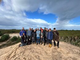 Reforesting Scotland visits the Hinterland - top of the dunes
