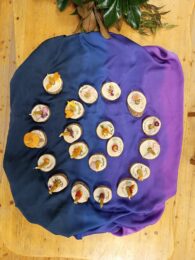 Steiner School visit - making candlehoders